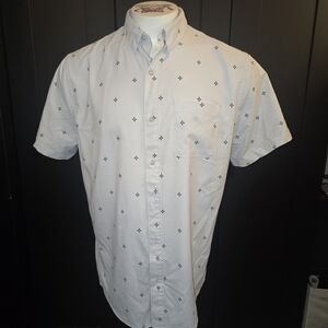 Travis Mathew Men's Large Olive Branch Button-Up Golf Shirt